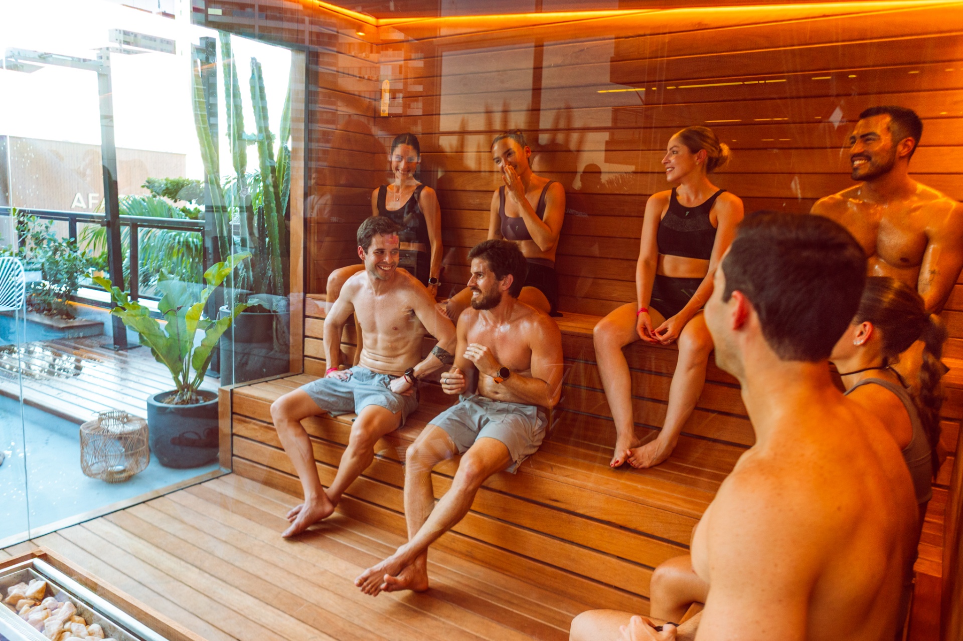 AYO Wellness Beira-Mar — sauna seca, banheira de gelo e vista para o mar